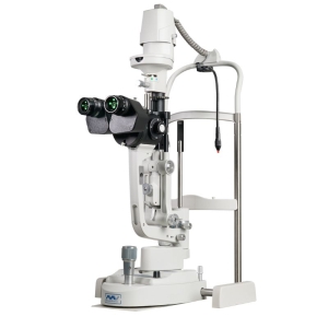 Lampa szczelinowa LED S360/S360S – zaawansowany mikroskop stereoskopowy do badań okulistycznych.