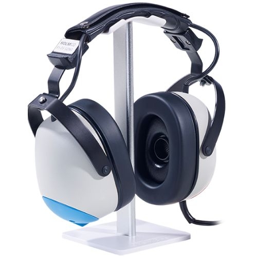 Audiometr tonalny Audiolyser ADL20 – słuchawki diagnostyczne do badania słuchu.