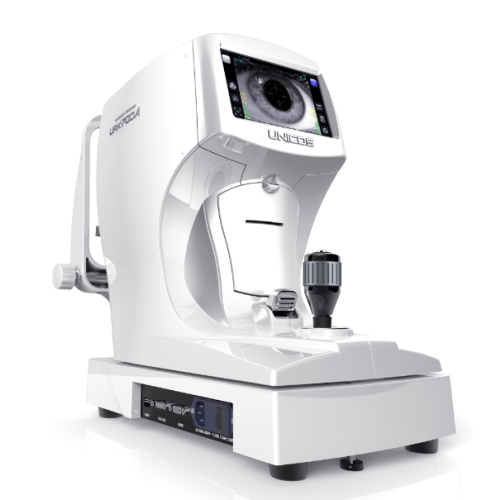 Autorefraktometr z keratometrią Unicos URK-700A – urządzenie do pomiaru refrakcji i krzywizny rogówki.