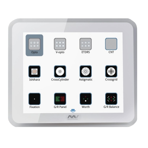 Panel LCD C901 Mediworks – ekran testowy do badań okulistycznych i optometrycznych z zestawem tablic i testów wzrokowych