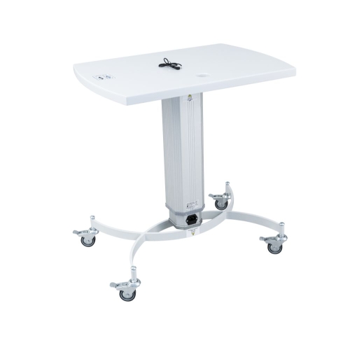 Stolik elektryczny ETT – mobilny stolik okulistyczny z regulacją wysokości, przeznaczony pod tonometry Reichert.