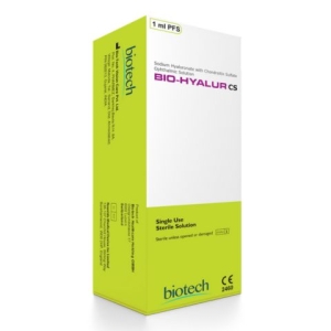 Bio-Hyalur CS – roztwór hialuronianu sodu z siarczanem chondroityny do zabiegów okulistycznych.