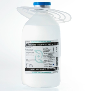BSS – zrównoważony roztwór soli fizjologicznej 500 ml do płukania wewnątrzgałkowego.
