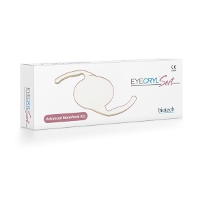 Soczewka wewnątrzgałkowa EyeCryl Sert – monofokalna soczewka asferyczna firmy Biotech.