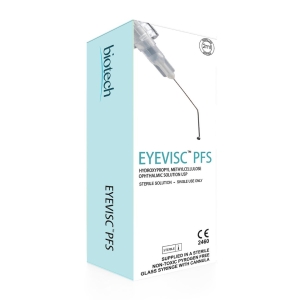 Eyevisc PFS – roztwór metylocelulozy do zabiegów okulistycznych, w sterylnej ampułko-strzykawce.