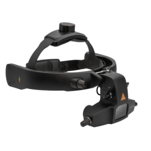 Oftalmoskop pośredni HEINE OMEGA 600 – nowoczesny system diagnostyczny z oświetleniem LED i ergonomicznym nagłowiem.