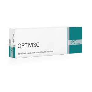 OPTIVISC 20 mg/2 ml – preparat kwasu hialuronowego przeznaczony do iniekcji dostawowych w terapii chorób stawów.