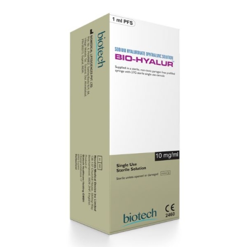 Bio-Hyalur – roztwór hialuronianu sodu 10 mg/ml do zastosowań okulistycznych.