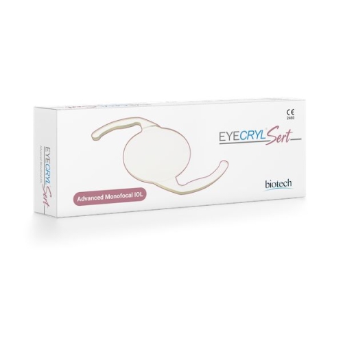 Soczewka wewnątrzgałkowa EyeCryl Sert – monofokalna soczewka asferyczna firmy Biotech.