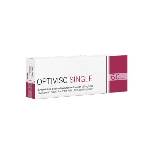 OPTIVISC SINGLE 60 mg/2 ml – preparat kwasu hialuronowego do jednorazowej iniekcji dostawowej w terapii chorób stawów.